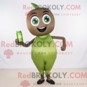Olive Soda Can mascot...