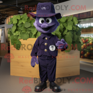Navy Grape mascot costume...