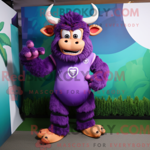 Purple Minotaur mascot...