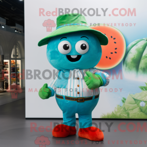 Turkis vandmelon maskot...