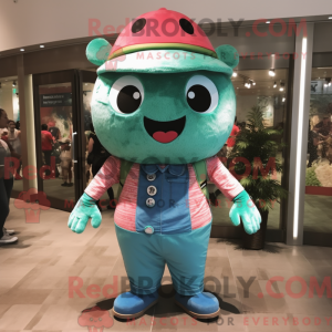 Turquoise Watermelon mascot...