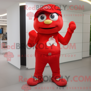 Rød æble maskot kostume...