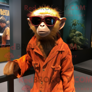 Rust Capuchin Monkey mascot...