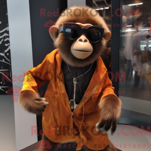 Rust Capuchin Monkey mascot...