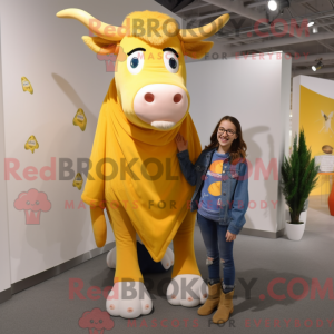 Gul Jersey Cow maskot...