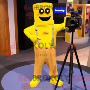 Gult kameramaskotkostyme...