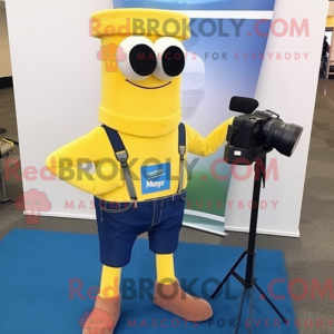 Gult kameramaskotkostyme...