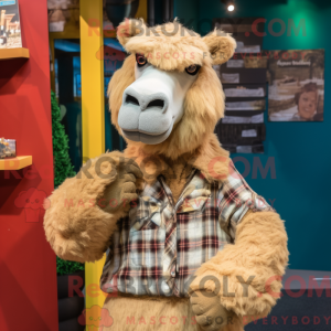 Tan Camel mascot costume...