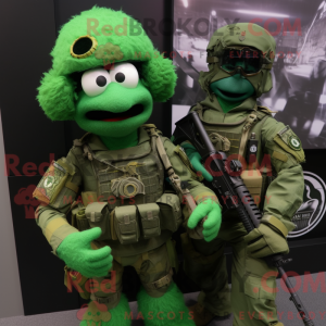 Green Para Commando mascot...