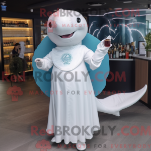 White Whale maskot kostume...