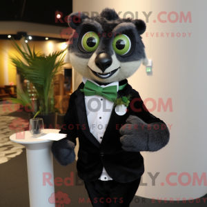 Olive Lemur maskot kostume...