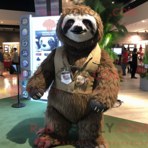 Giant Sloth mascot costume...