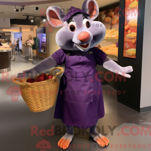 Purple Ratatouille mascot...