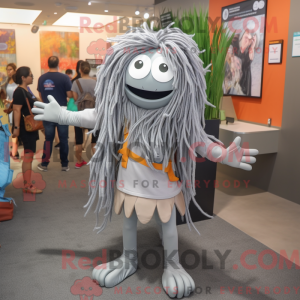 Grå Spaghetti maskot...