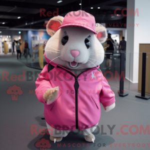 Rosa Hamster Maskottchen...