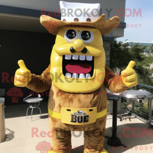 Gold Bbq Ribs mascot...