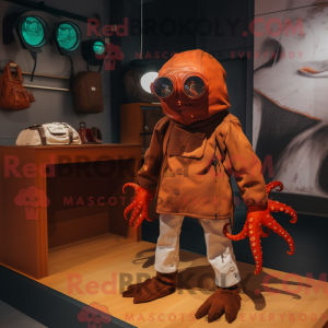 Rust Kraken mascot costume...