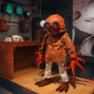 Rust Kraken maskot kostume...