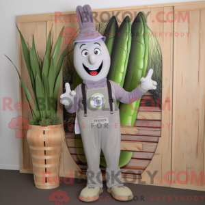 Gray Asparagus mascot...