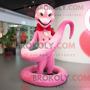 Rosa slangemaskotkostyme...