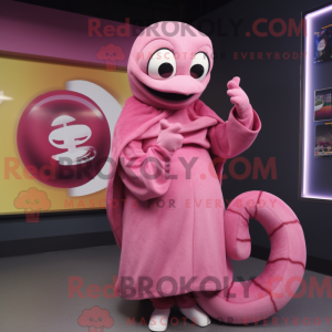 Rosa slangemaskotkostyme...