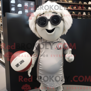 Silver Onion mascot costume...
