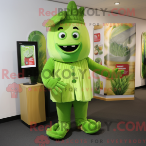 Celery mascot costume...