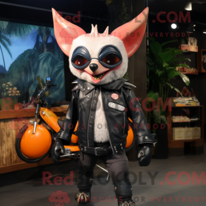 Peach Fruit Bat mascot...