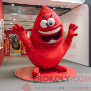 Red Contortionist mascot...