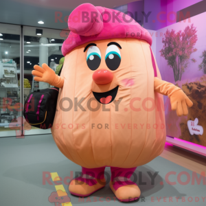 Pink Potato mascottekostuum...