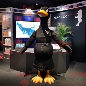 Black Goose maskot kostyme...