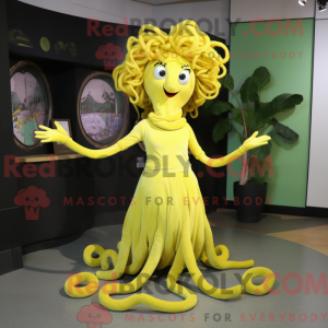 Lemon Yellow Medusa mascot...