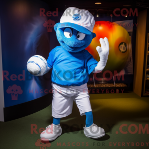 Blue Golf Ball mascot...