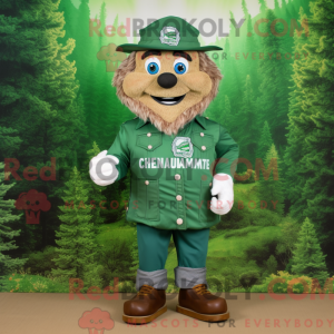 Forest Green Chief mascot...