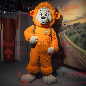 Oransje Merino Sau maskot...