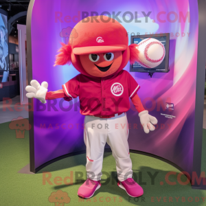 Magenta Baseball Ball...