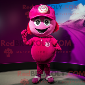 Postava maskota purpurového...