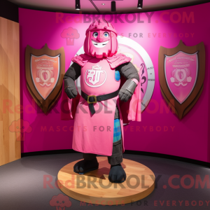 Pink Celtic Shield mascot...