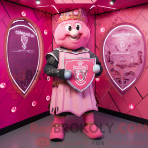 Pink Celtic Shield maskot...