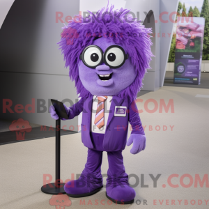 Purple Shepard S Pie maskot...