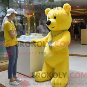 Lemon Yellow Bear mascot...
