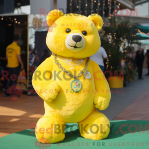 Lemon Yellow Bear mascot...
