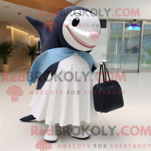 White Killer Whale maskot...