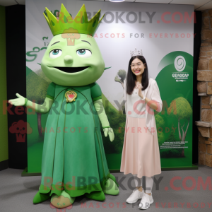 Green Queen mascottekostuum...