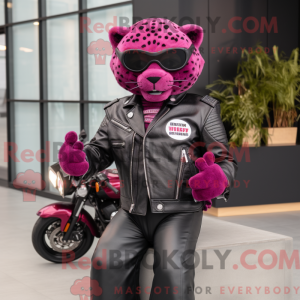 Magenta Jaguar maskot...