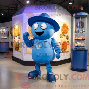 Blue Grenade mascot costume...