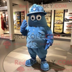Traje de fantasia azul...