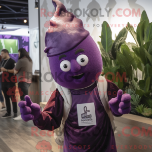 Purple Beet mascot costume...