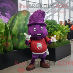 Purple Beet maskot kostume...