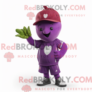 Purple Beet mascot costume...